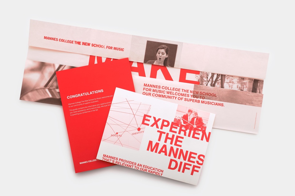 Promotional Suite (Brochure/Folder, Inserts, Print Ads, Merchandise) Mannes College The New